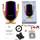 Carregador com Sensor Inteligente Sem Fios para Carro