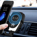 Carregador de Carro Sem Fios Premium Para iPhone e Samsung