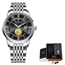 Relógio Masculino Goldfish Lige - Luxury Watch relógio 035 AmploTech Prata/ Preto 