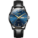Relógio Quartzo de Luxo - Golden Watch relógio 042 AmploTech Preto/Azul 