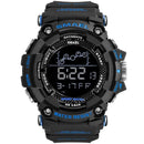 Relógio Smael Militar 1802 - Digital Watch relógio 024 AmploTech Preto/Azul 
